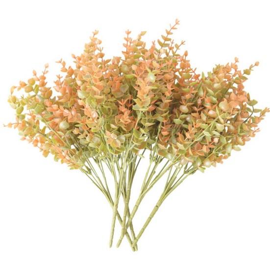 2 шт./компл. Осенний искусственный цветок, реалистичный поддельный лист эвкалипта, Хэллоуин, День благодарения, фестиваль урожая