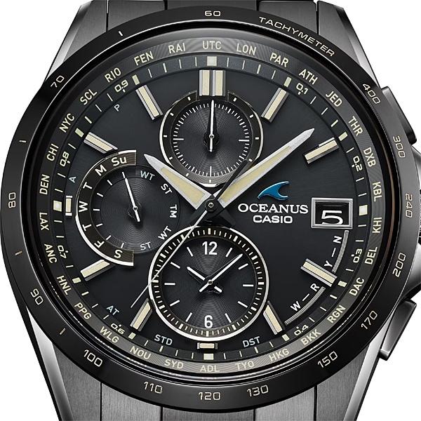 Casio Мужские часы OCEANUS OCW-T2600JB-1AJF [OCEANUS Classic Line All BlackDLC] Круглые часы Черный титан