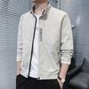 Men's Jacket Spring and Autumn Fashion Handsome Casual Stand-up Collar Tooling Jacket Loose Jacket Men