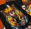 Agatsuma Zenitsu Shirt Demon Slayer Kimetsu No Yaiba Anime Black Shirt Best 594