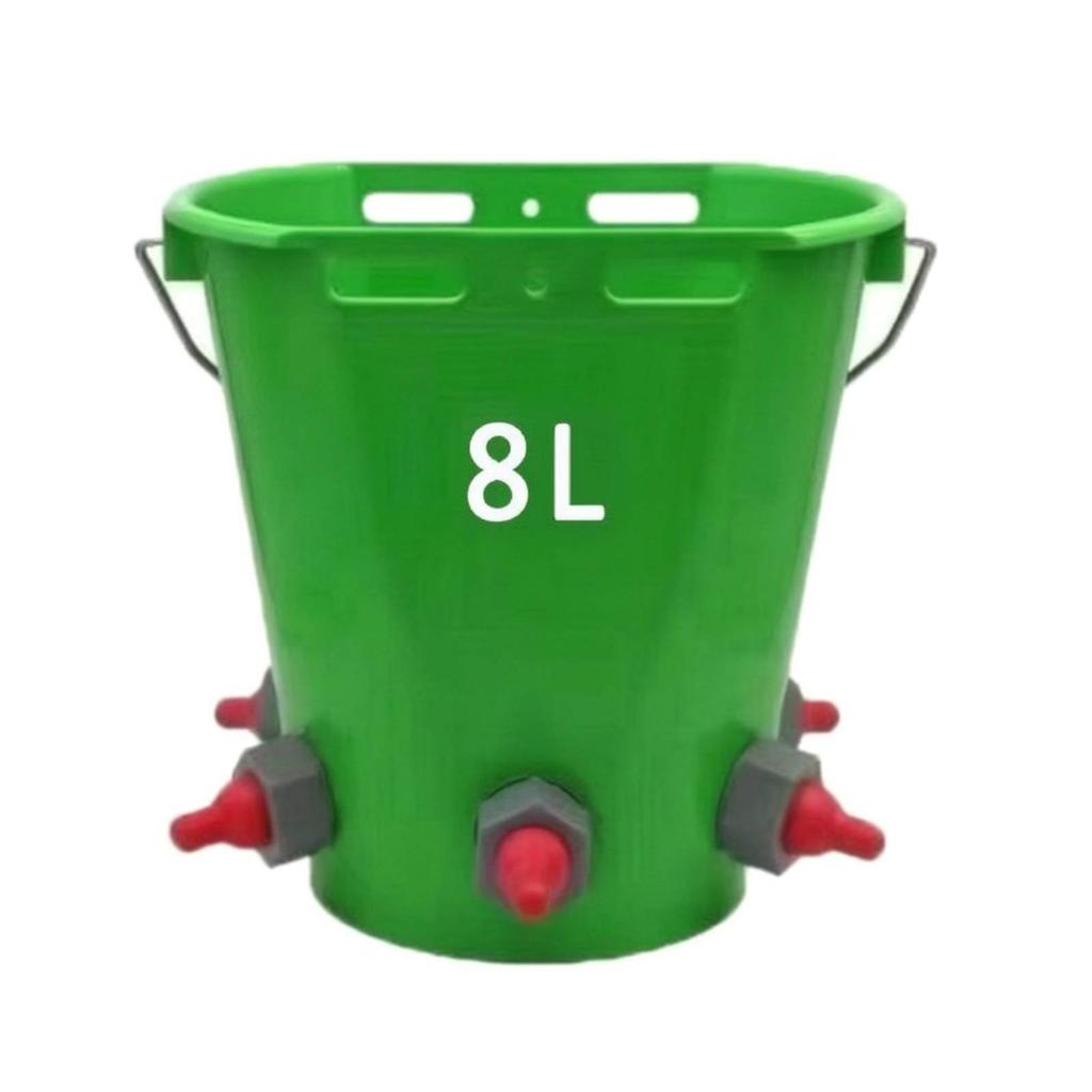 Hanging Calf Feeder Pail Sturdy Feeding with Nipples Secure