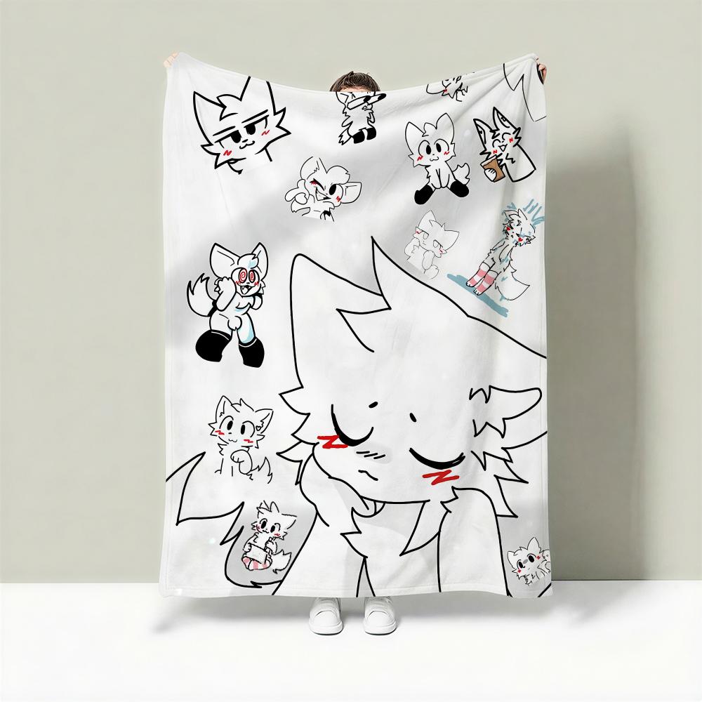 Character B-Boykisser Throw Lightweight 240g Flannel Blanket Soft Skin-friendly for Summer Cooling
