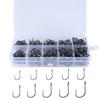 100Pcs/box High Quality Stainless Steel Carp Fishing Bait Sharpened Fish Hooks 10 Sizes Can Choose