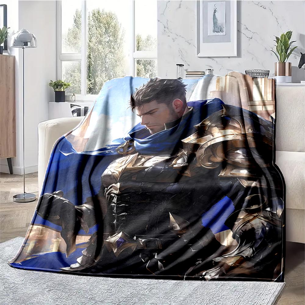 League of Legends Theme Printed Blanket - Perfect for Couch, Bed, Travel & Outdoor Use | Machine Washable, Cozy & Durable.