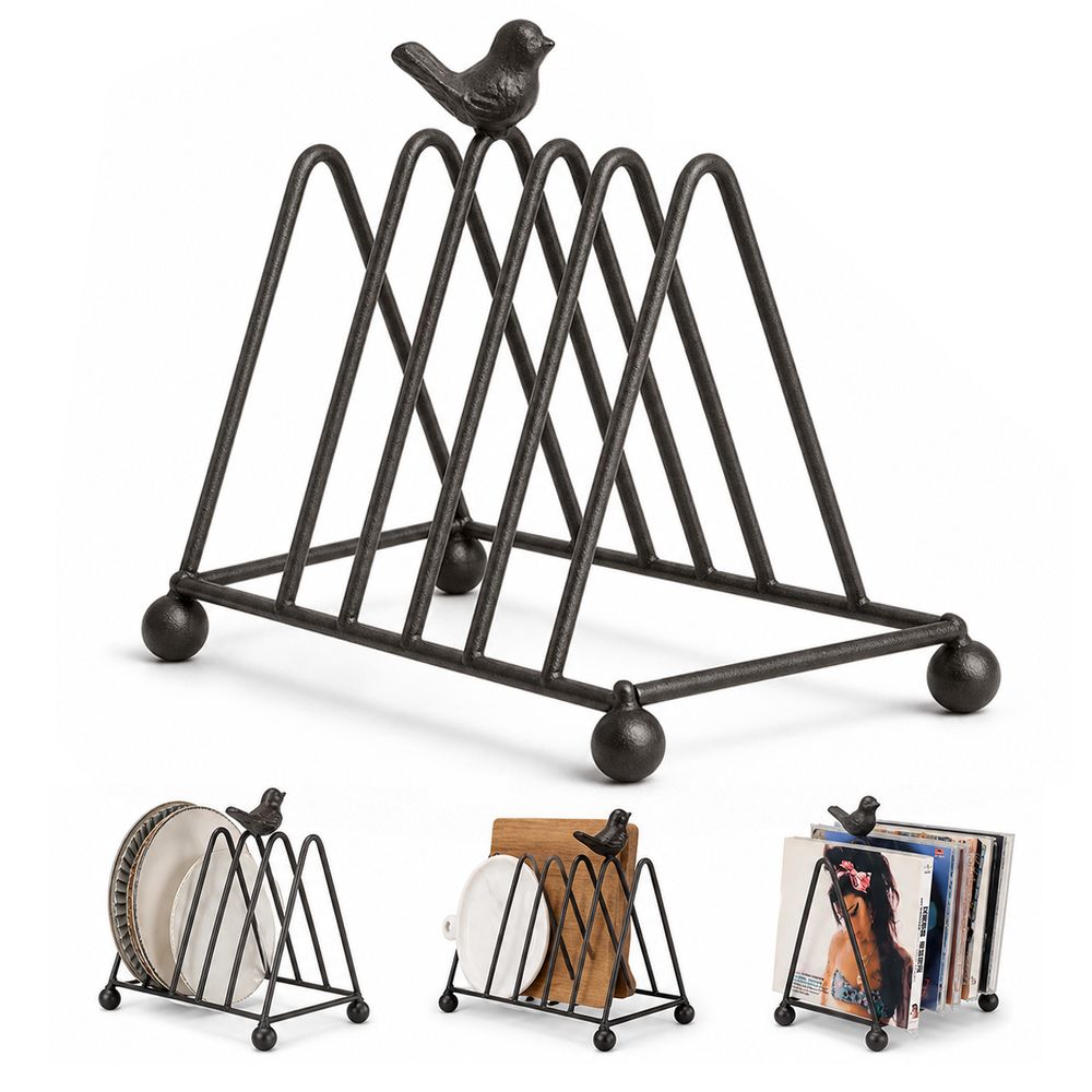 Iron Plate Rack Layered Pot Lid Rack New Shelf Storage Desk Organizer