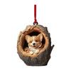 2D Acrylic Animal Christmas Decoration Christmas Tree Pendant