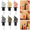 Zinc Alloy Bar Accessories Wolf Head Wine Mouth Wine Pourer Bottle Stoppers Bartender Tool