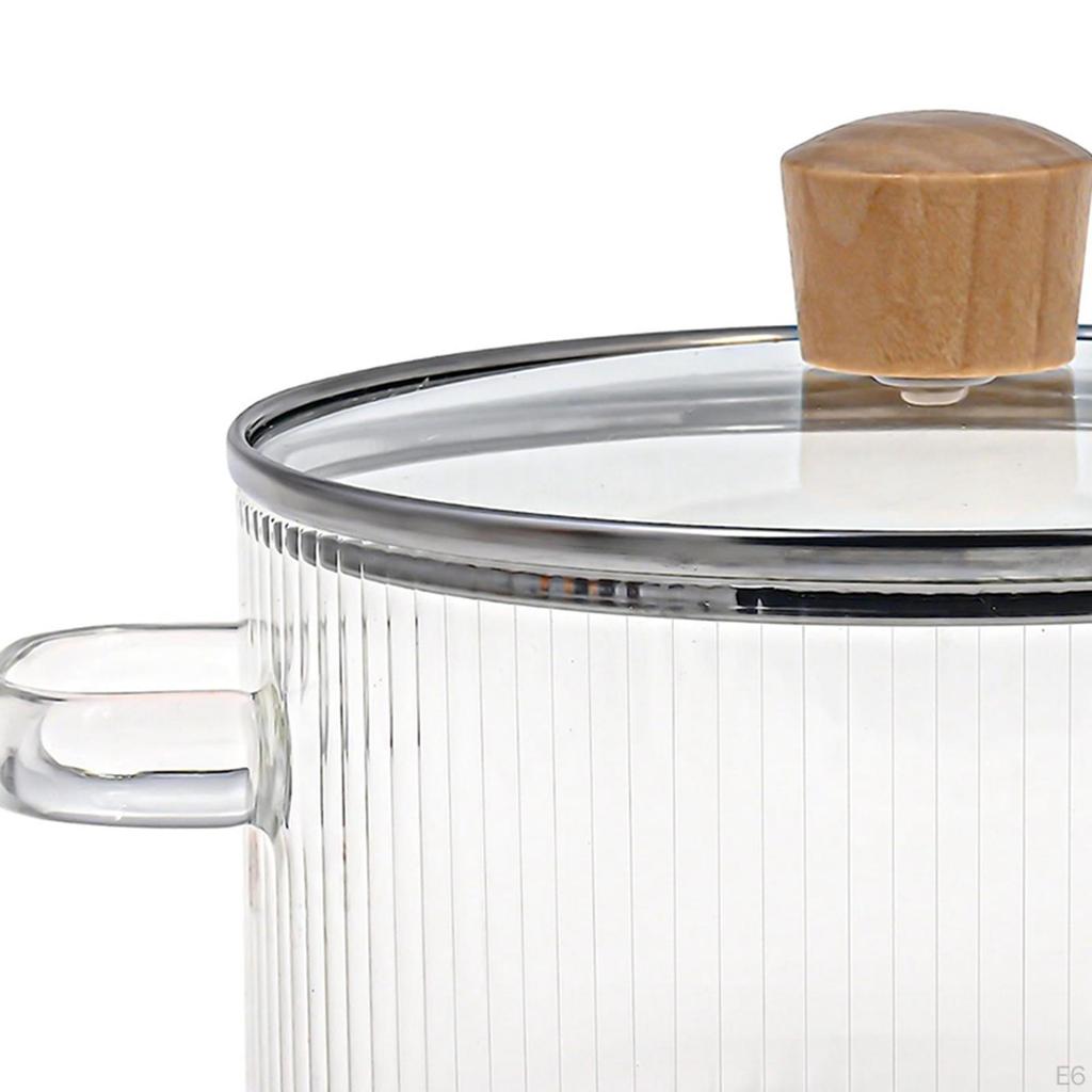 Clear Glass Cooking Pot Set - Versatile Kitchen Cookware for Various Dishes