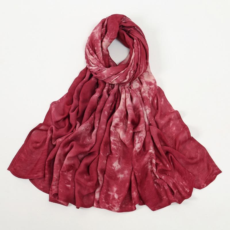 Малайзия и Индонезия горячие продажи тай-дай человеческий хлопок головной платок популярный большой размер дофаминовое сочетание цветов длинное полотенце женщины