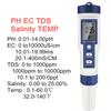 Multifunction Water Quality Tester PH/ TDS/EC /Salinity Tester LCD Digital Water Purity Temperature Meter for Pools Aquariums