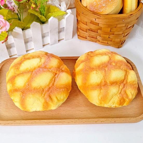 Имитация ананасовой булочки, сжимающая игрушка, снятие стресса, поддельный хлеб, фиджет-игрушка, снижение тревожности, мягкий, эластичный, сенсорный, стресс-бол