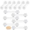 FUGSHIYI Детские замки для дверей ящиков, раздвижных дверей, раздвижных дверей холодильника, москитных сеток, распашных дверей. Без сверления. Не повредит мебель.