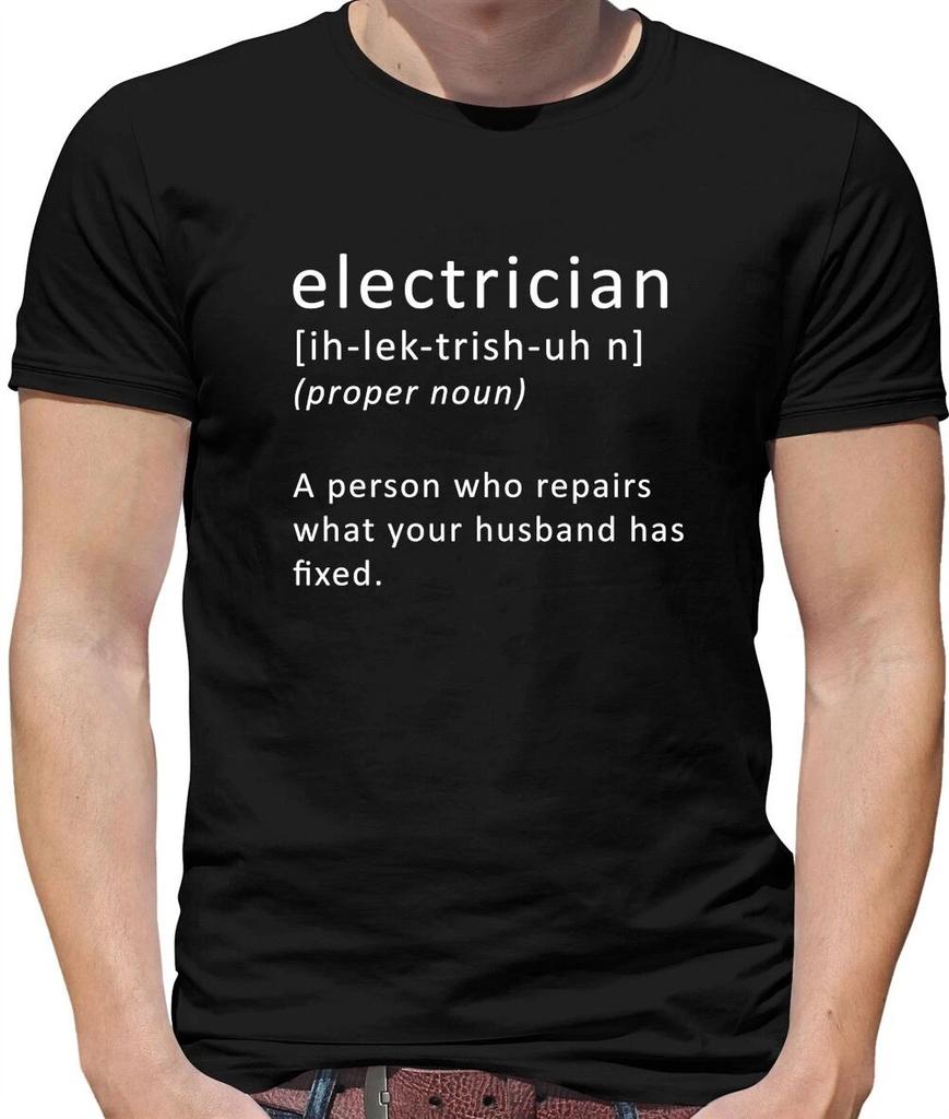 T-Shirt Pour Homme Électricien - Sparky - Artisan - Drôle - Blague - Électricien