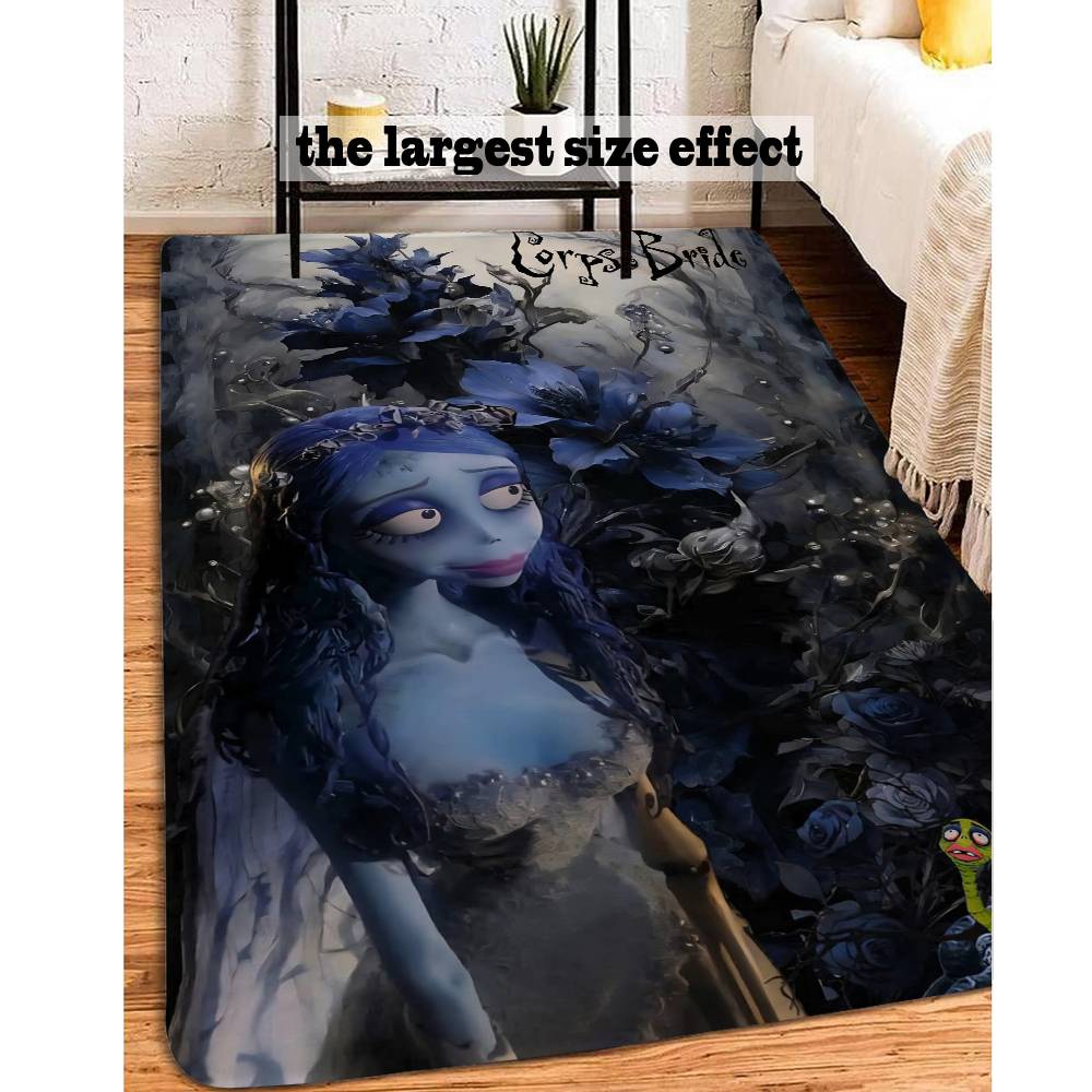 C-Corpse Bride Cartoon Door Mat Washable Non-Slip Living Room Sofa Chairs Area Mat Kitchen Doormat Area Rug