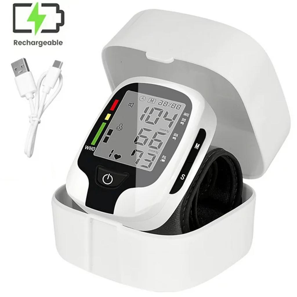 (brisand) Rechargable Wrist Blood Pressure Monitor Cuff Automatic