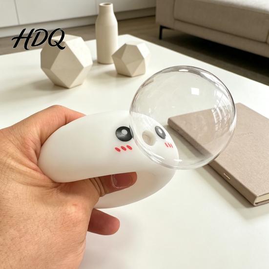 Decompression Sensory Toy Cartoon Expression Bubble Dumpling Stress Relief Steamed Bun Portable Reliever Squeeze Fidget Hand Relaxation Tool