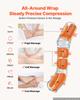 VEVOR Leg Compression Massager 6 Massage Modes Air Compression Leg Massager, For Daily Relaxation, 9 Intensities, 3 Heat Settings