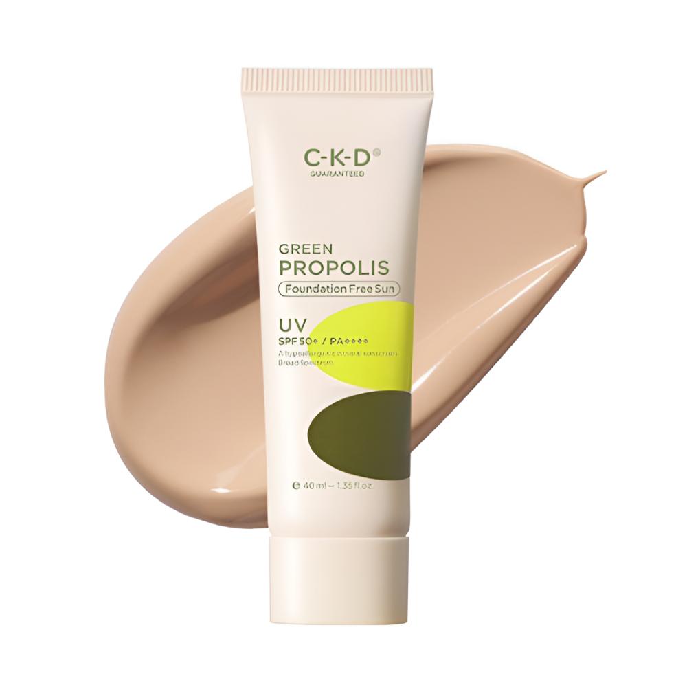 CKD Green Propolis Foundation Free Sunscreen SPF50+ PA++++ Hydrating UV Protection Sun Cream 40ml