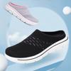 35-48 Unisex Interior Slippers Men's Half Slippers Summer Mesh Meter-breathable Men's Black Mueller Shoes
