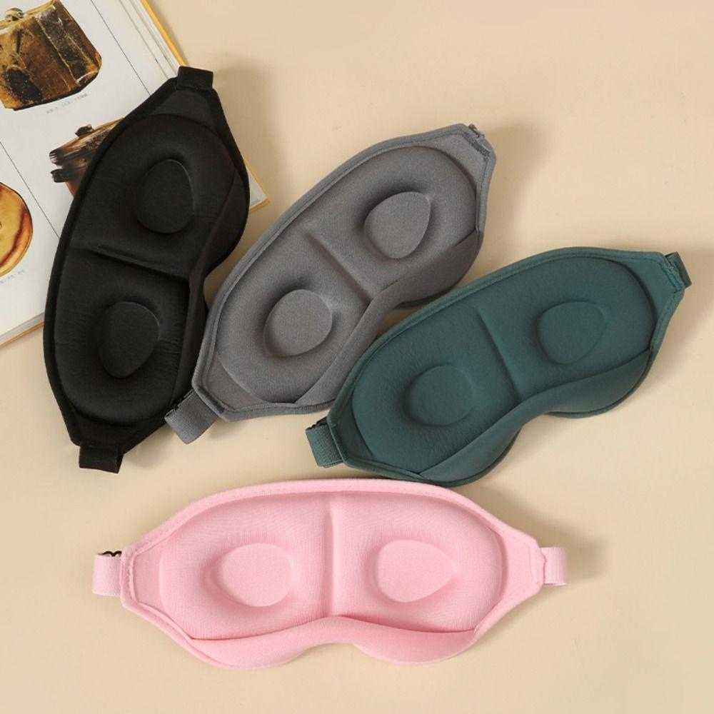 3D Contoured Eye Mask Breathable Eye Cover Lightweight Gravity Bead Sleep Eye Mask Office Nap