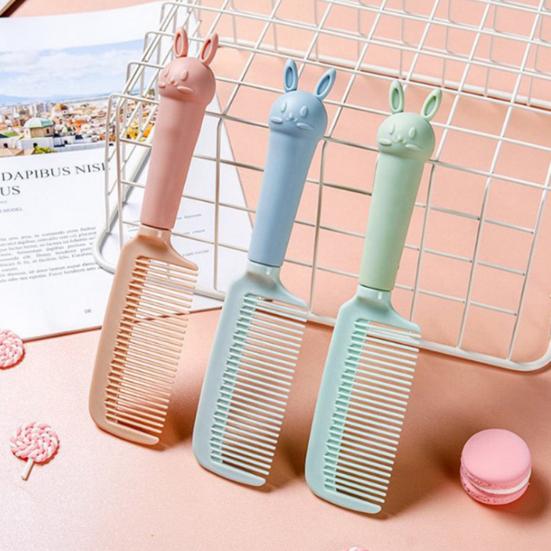 Styling Comb Smooth Frizz Anti-static Anti-knot Massage Hair Pressure Lovely Relieves Scalp Bunny Scalp Detangling Brush Salon