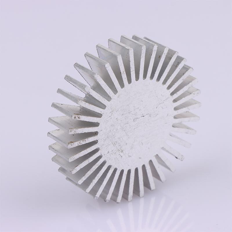 Радиатор Cob, диаметр 50 мм, 3 ~ 7 Вт, высокая мощность, светодиодный радиатор, твердый радиатор подсолнечника, круглый алюминиевый сплав