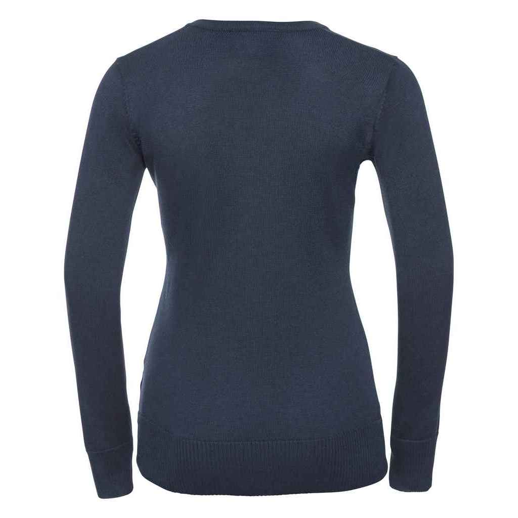 Russell Collection Womens/Ladies Marl V Neck Sweatshirt