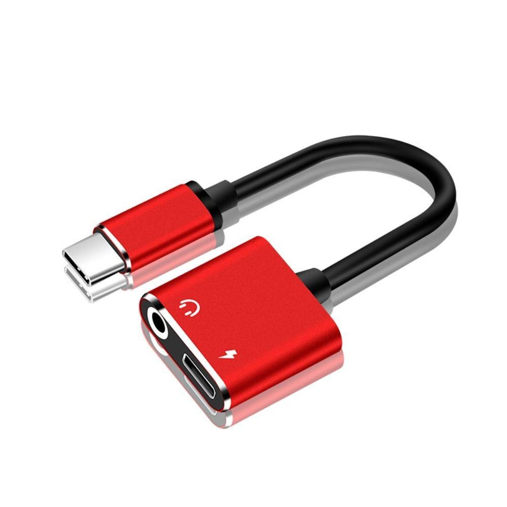 Aluminium Jack Headphone Adapter 2 In 1 USB C Headphone and Charge Adapter for Xiaomi/HUAWEI/Letv