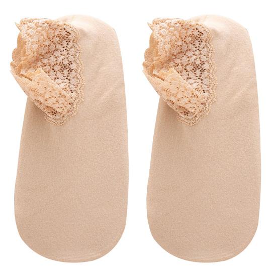Women Socks Lace Trim Decorative Non-Fading Winter Thermal Women Warm Floor Socks Home Supplies