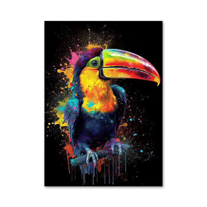 Абстрактное животное обезьяна лев тигр портрет акварель холст картина постер и принты граффити настенное искусство картина для домашнего декора