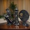Хэллоуинские фигурки ведьм Готическая хэллоуинская полимерная фигурка Ретро декор мага Фестивальный коллекционный домашний декор для стола
