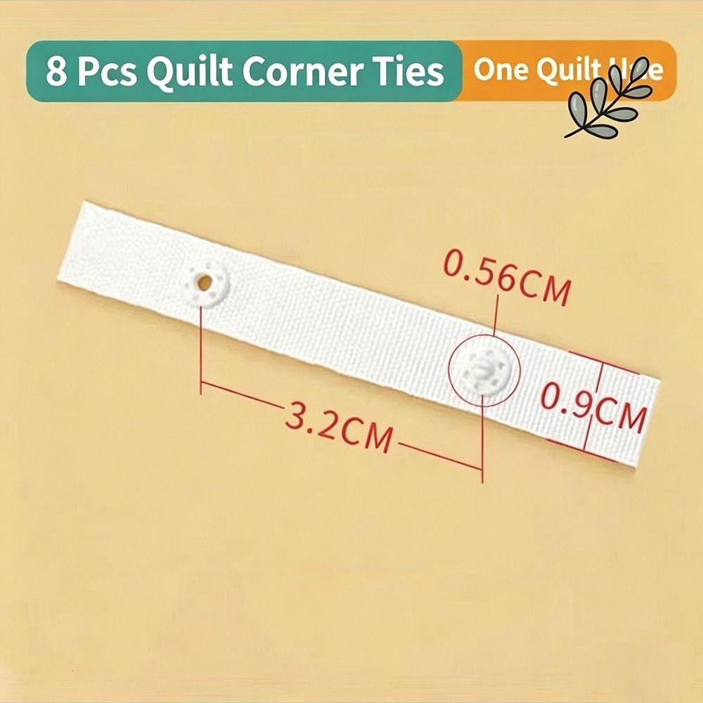 4/8/16PCS Four Corner Fixed Quilt Cover Ties Flat Rope Binding Duvet Cover Straps Home Use