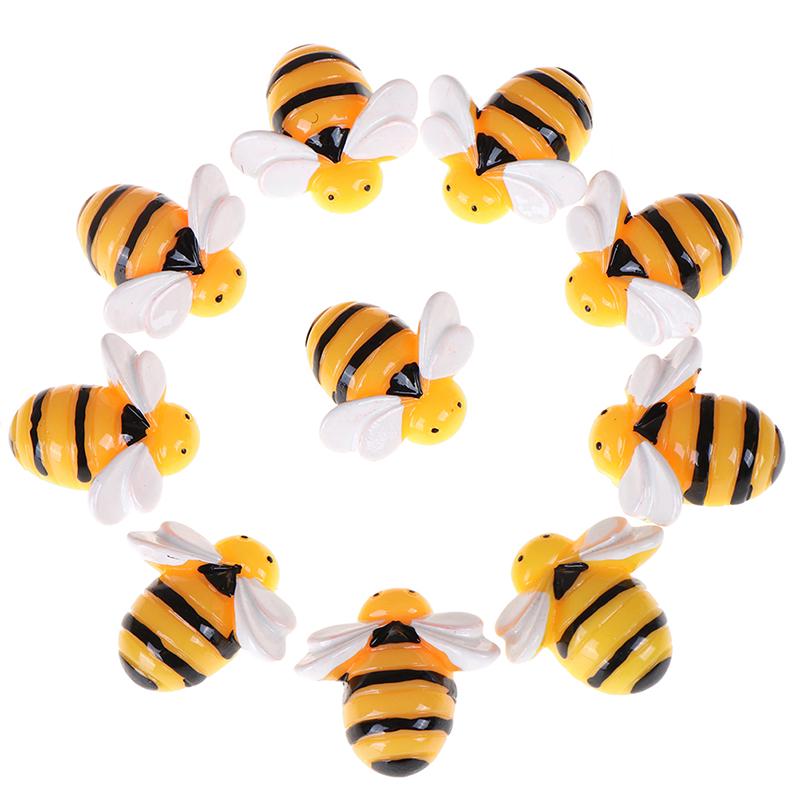 10шт кабошон из смолы с плоской задней частью, пчела, сделай сам, с плоской задней частью, украшение для скрапбукинга, ремесло