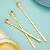 1Pc Stainless Steel Long Handle Stirring Spoon Coffee Tea Spoons Dessert Spoon Stirring Rod Tiny Spoon Kitchen Accessories