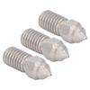 3 Pcs 0.4mm Nozzle High Flow Stainless Steel 3D Printer Nozzle for Elegoo Neptune 4 4Pro