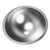 RV Sink 16 X 6.4in 304 Stainless Steel Versatile Efficient Drainage Round Kitchen Wash Sink for Caravan Motorhome Boat