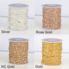 Gold Silver Copper Cable Necklace Components Craft DIY 2M Sequins Chain Findings Jewelry Making