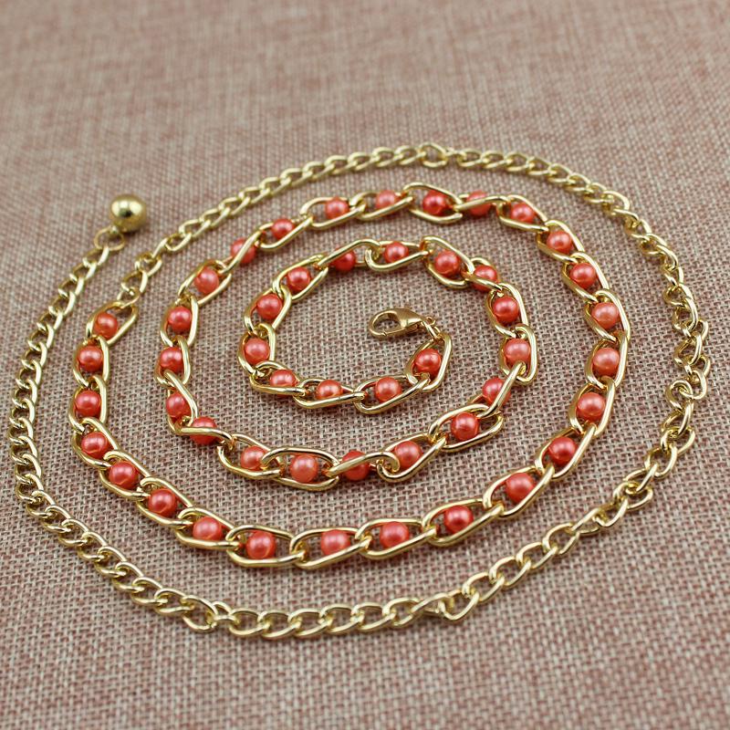 Жемчужная цепочка Wild Fine Chain Chain Металлическая цепочка Wild Fine Waist Chain