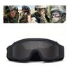 Тактические очки 1/3 линзы ветрозащитные пылезащитные очки для стрельбы мотокросса мотоцикла альпинизма безопасная защита