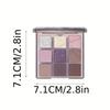 Палитра теней для век Purple Smokey Eye Shadow Palette из 9 цветов, высокопигментированные матовые и мерцающие тени для век, водостойкая, для создания потрясающего образа