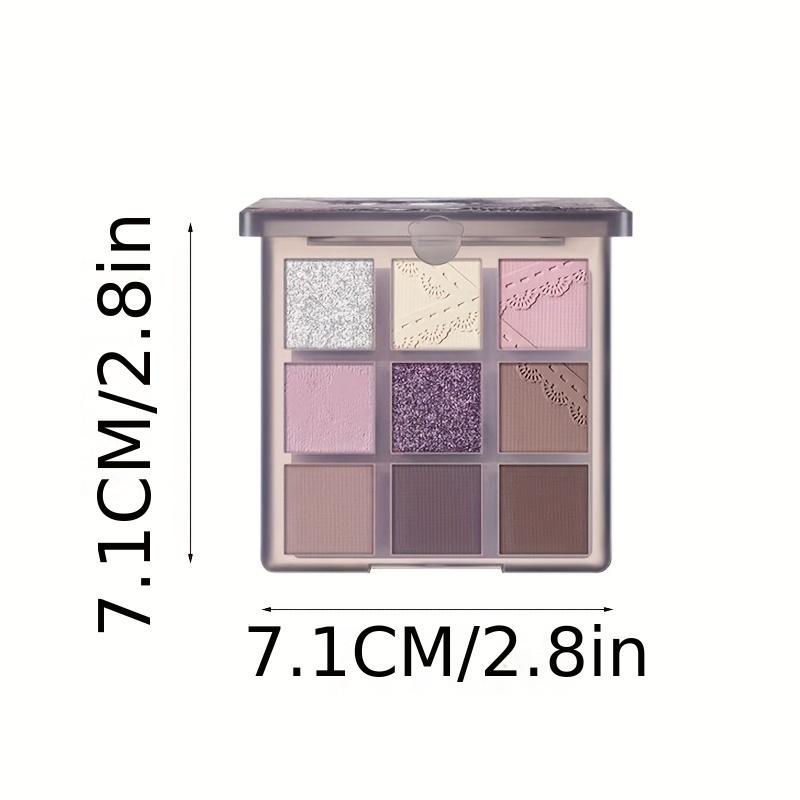 Палитра теней для век Purple Smokey Eye Shadow Palette из 9 цветов, высокопигментированные матовые и мерцающие тени для век, водостойкая, для создания потрясающего образа