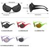 Sexy Gotham Cat Eye Sunglasses Women Vintage Luxury Brand Design Fashion Punk Sun Glasses Men Half Frame Halloween Funny Shades