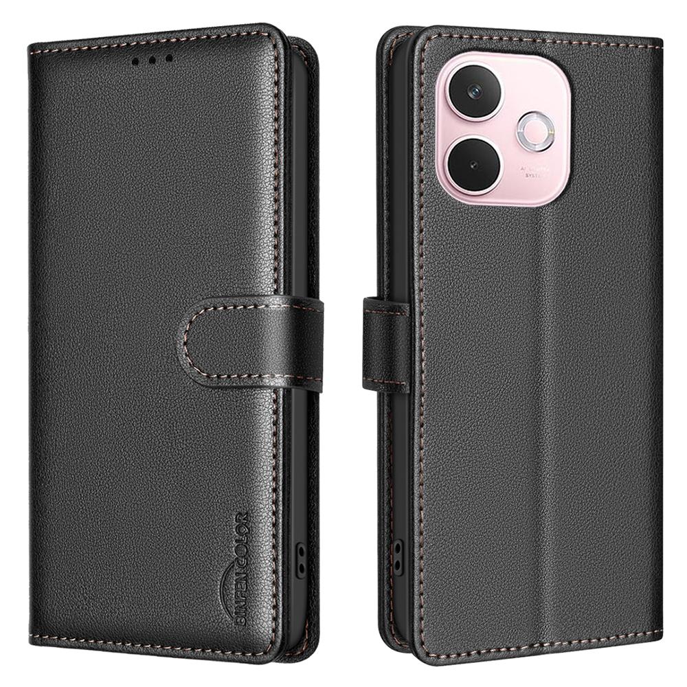 BINFEN COLOR BF32 For Oppo A5 Pro 5G Leather Case Wallet RFID Blocking Phone Cover
