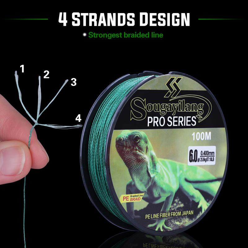 100M брендовая мультифиламентная леска, плетеная из 100% полиэтилена, рыболовные снасти от 12,12 до 57,1 фунтов, 100 м