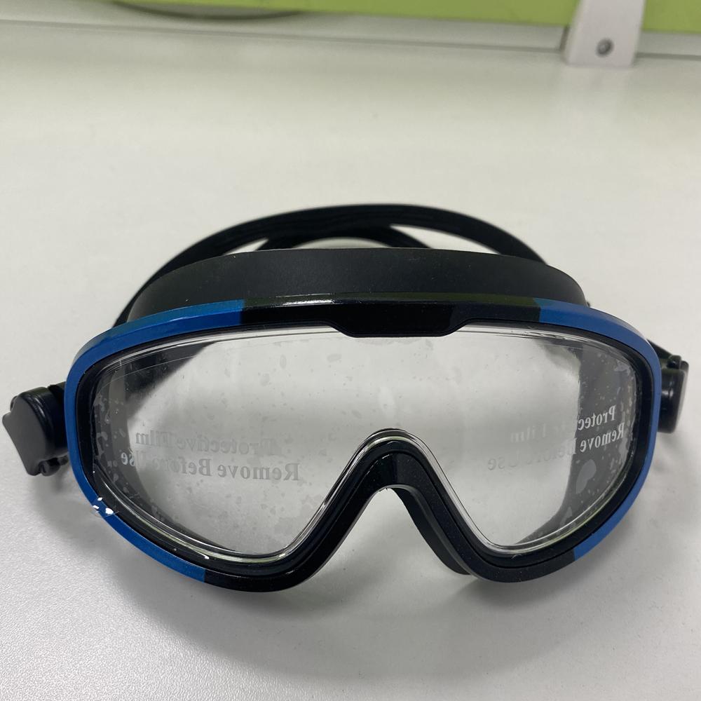 Big Frame Swimming Goggles, Anti Fog Swim Goggle for Men Women, Free-diving Mask, Silicone Waterproof Swim Glasses