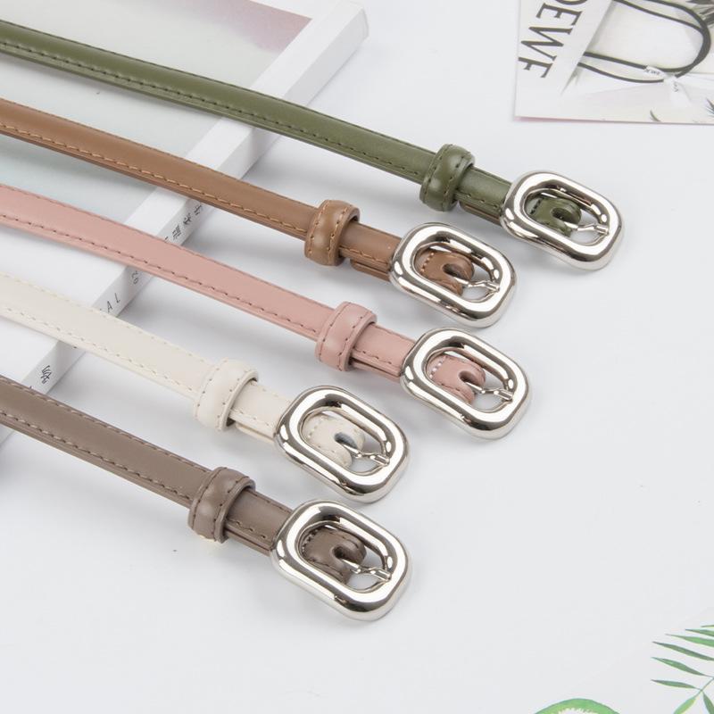 Четыре сезона в наличии новый кожаный женский тонкий ремень кожаный универсальный модный женский простой джинсовый женский ремень