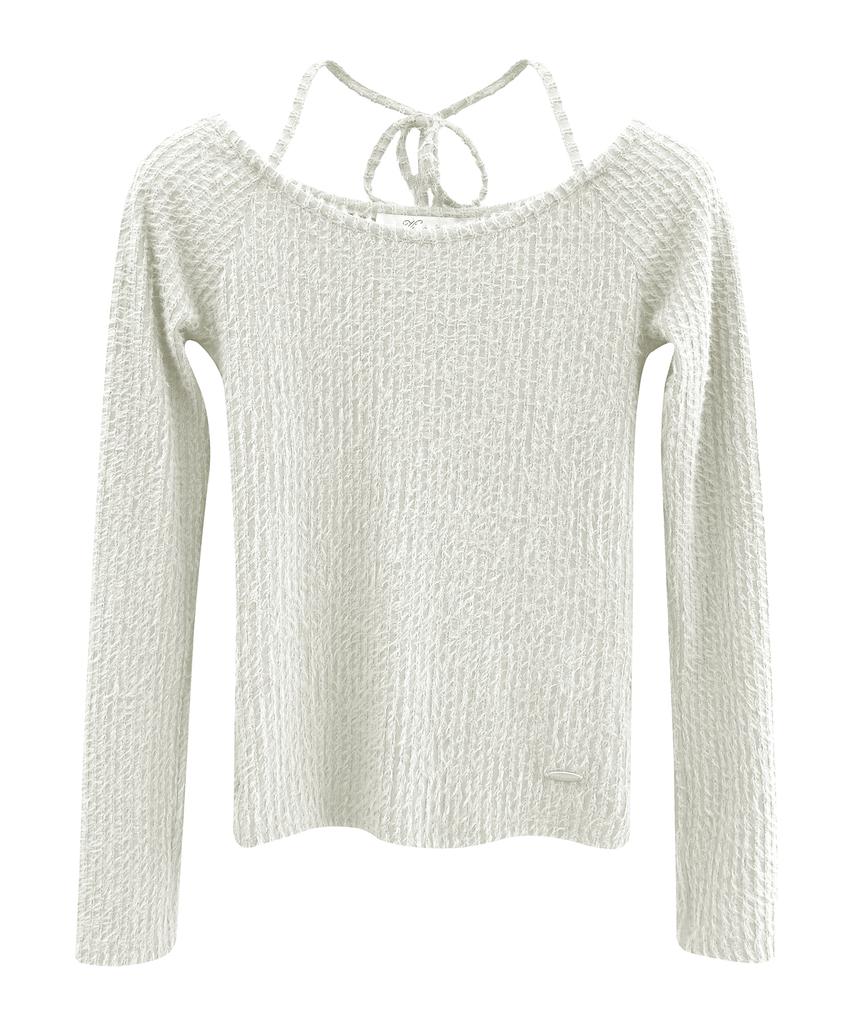 VIVACIOUS Kiss Contour Line Knit_4Colors