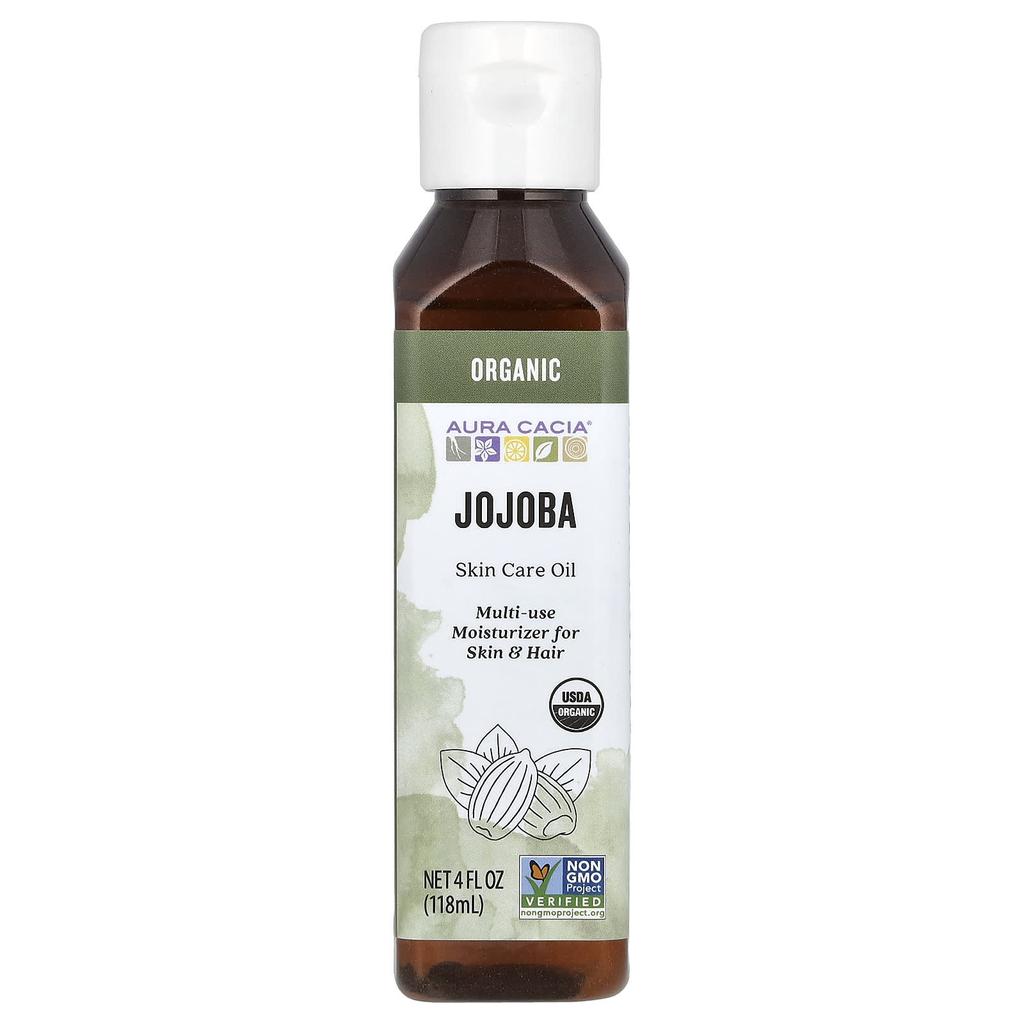 Organic, Skincare Oil, Balancing Jojoba, 4 Fl Oz (118 Ml)