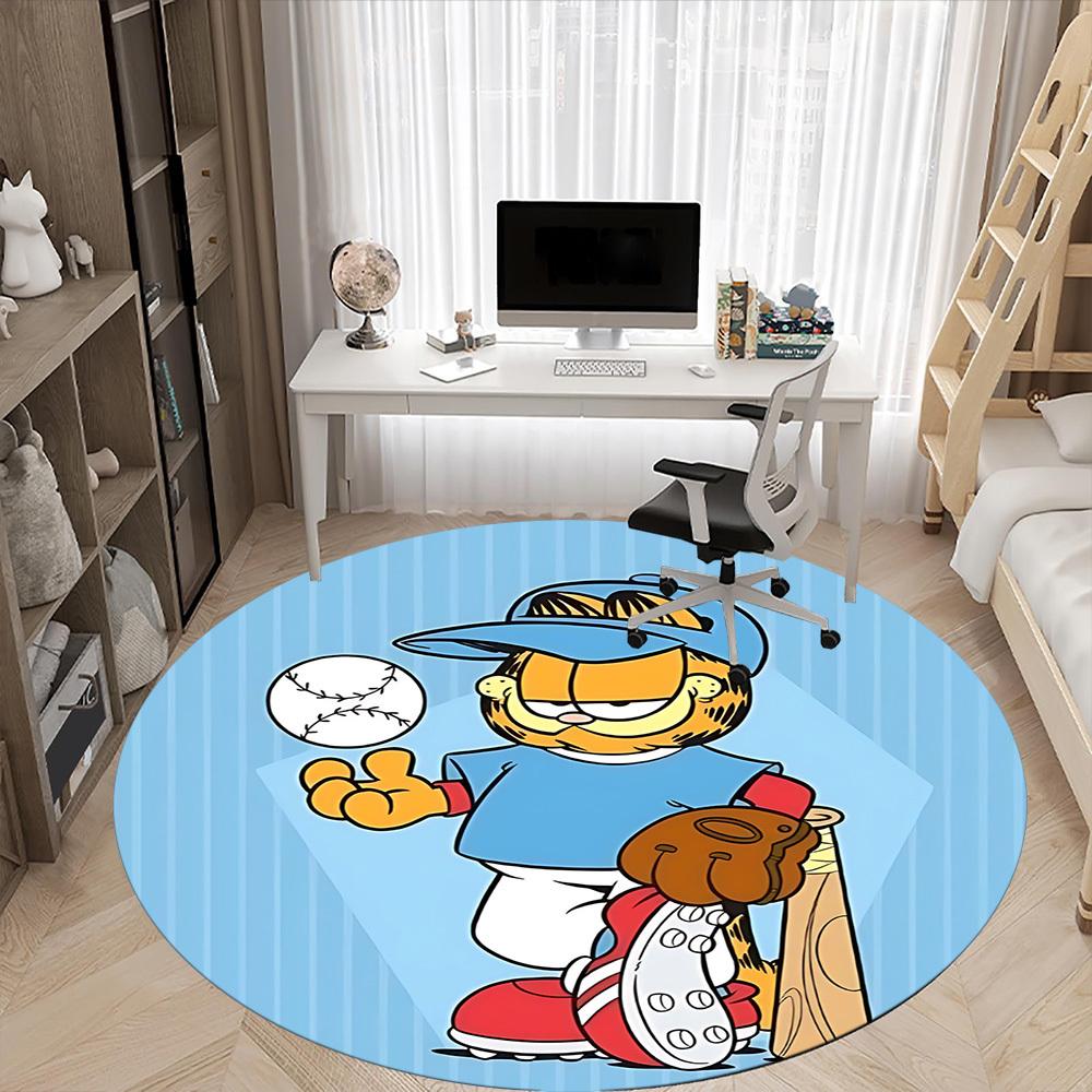 1 шт. Круглый ковер Garfield для офиса, под офисные стулья, спальни, гостиной, домашний декор a1016085