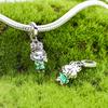 Dangle Charms Copper Doll Pendant Fit Original Bracelet Charm Making Woman Jewelry